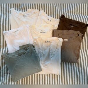 S/M Madewell, Free People, LA Relaxed Tee Bundle